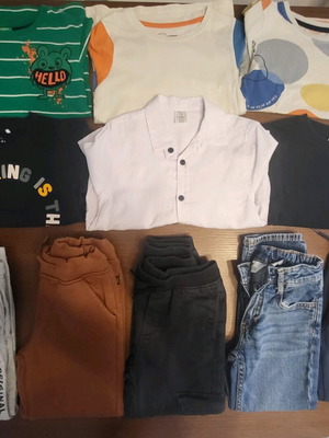 Winter clothing set used for boys 5-6 years, various brands