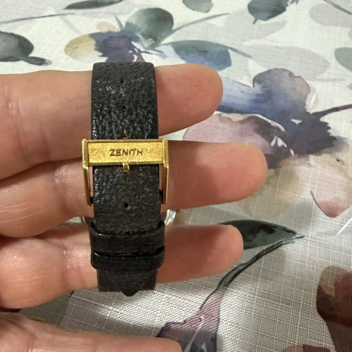Zenith Vintage Watch used, gold crown, manual hand winding