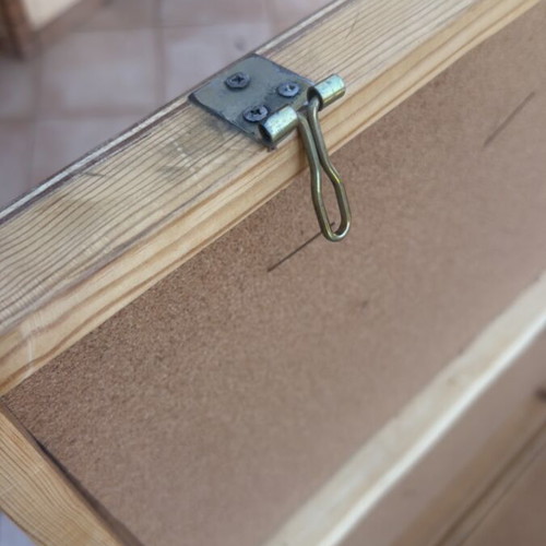 Wooden bench handmade like new with base
