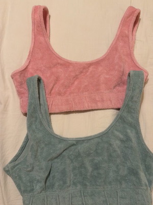 Zara tops used, pack of 2, terry fabric, size M