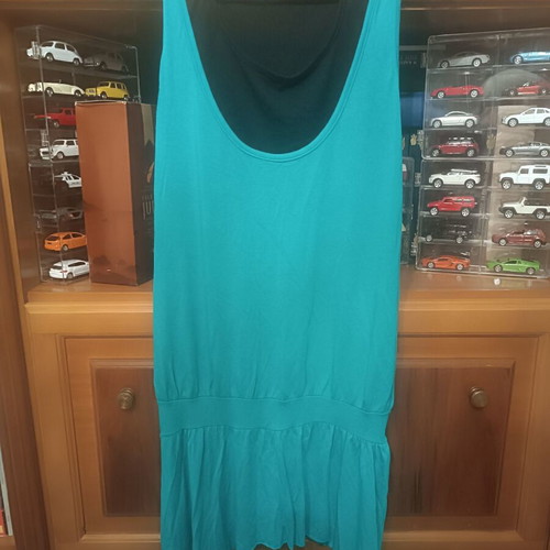 Exit women's summer dress medium like new, turquoise emerald color