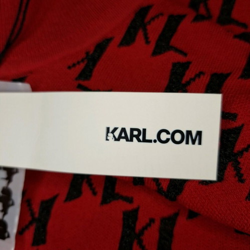 Red knitted Karl Lagerfeld sweater Large new