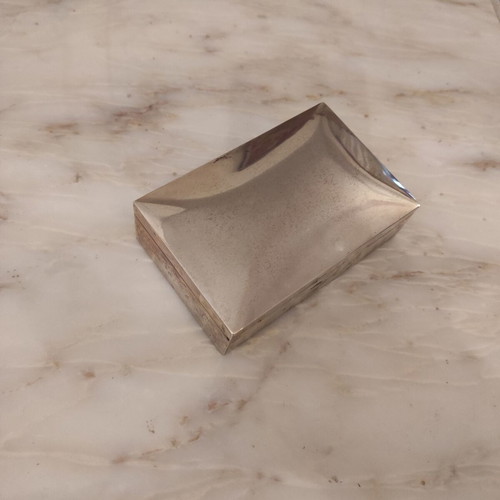 Silver 900 Zolotas cigarette case used, 70-80s vintage