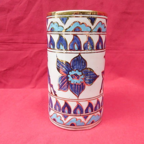 Traditional handmade Rhodian decoration with painted deer design