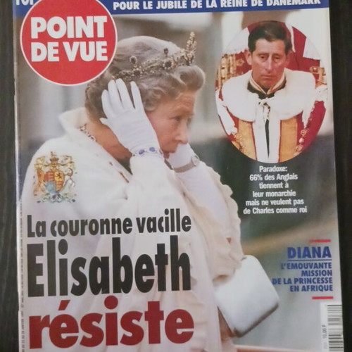 Point de Vue magazine Queen Elizabeth January 1997