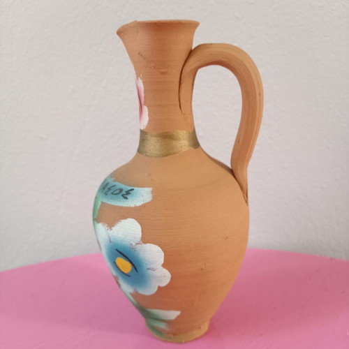 Decorative ceramic vase used, old from Agiasos Lesvos