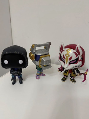 Funko Pop! Fortnite figures set of 3: Drift, Raven & DJ Yonder