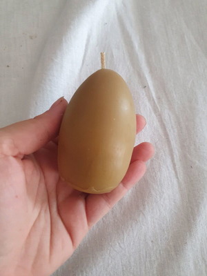 Beeswax candle used, good condition