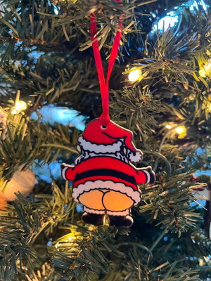 Santa Booty Christmas ornament new