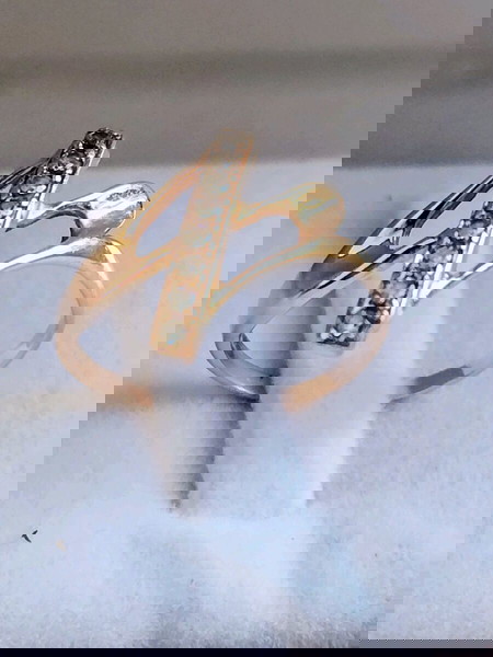 χρυσό δαχτυλίδι 14 καράτια Ν.57