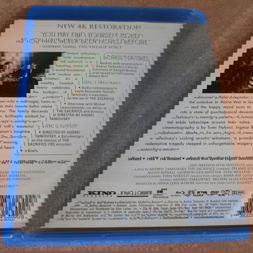 The Sacrifice Blu-ray σαν καινούργιο, δράμα, αμερικάνικη έκδοση region A