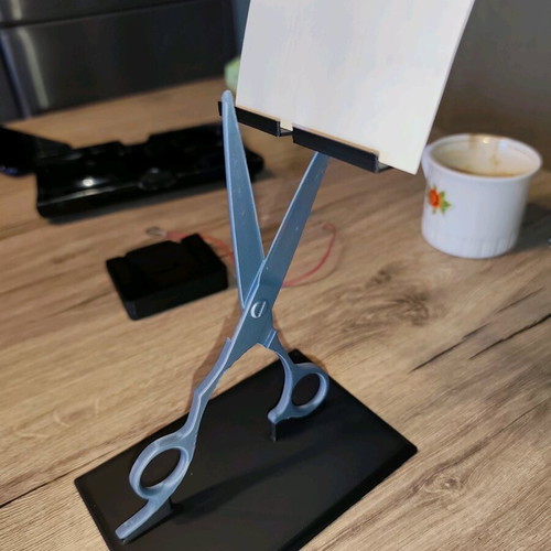 Business card holder shaped like scissors new