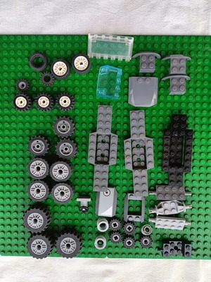 Lego ρόδες και κομμάτια αυτοκινήτου