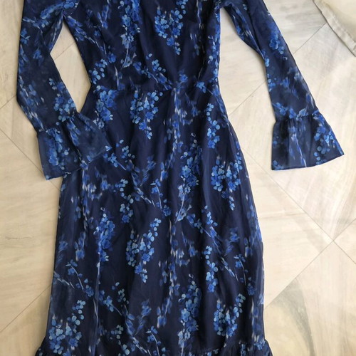 Trendyol dress new in blue shades, size XS