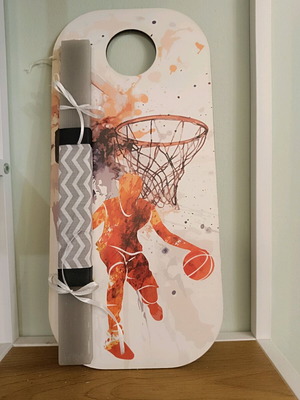 Candle with basketball decorative frame new, handmade scented
