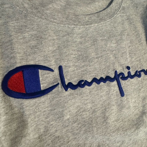 Champion oversized crop top medium like new, gray