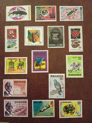 Rwanda stamp collection new, unsealed
