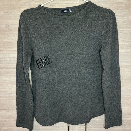 Ferre blouse used, gray, size M, vintage