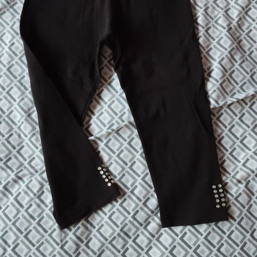 Evita summer set for girls with capri pants, black and yellow