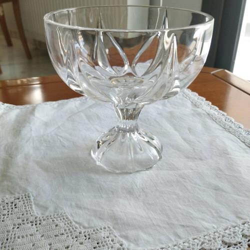 Vintage Nachtmann Crocus Crystal Footed Bowl like new
