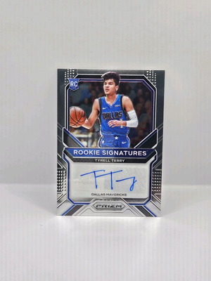 Panini Prizm Tyrell Terry rookie autograph card like new