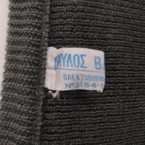 Knitted army sweater used, size 54-56