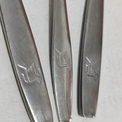 Vintage Cyprus Airways Cutlery Set used with signs of wear
