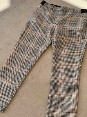 Панталон H&M No 40 като нов, бежов и кафяв с ластик