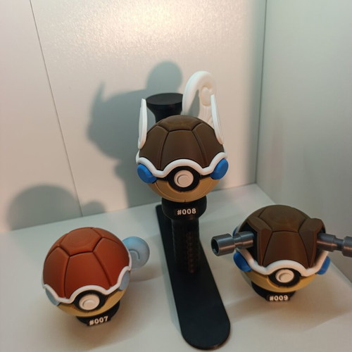 Squirtle Wartortle Blastoise 3D Printed Collectible Set new