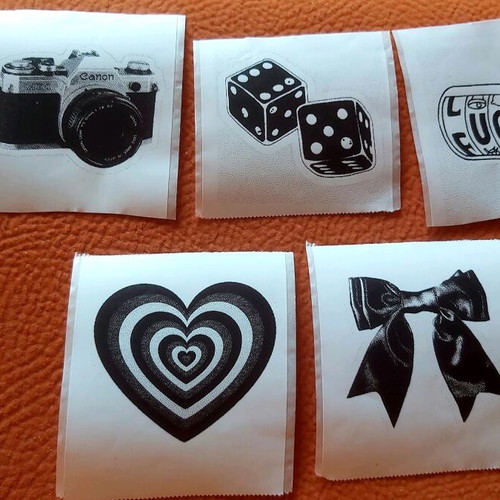Stickers new, set of 5 with various designs
