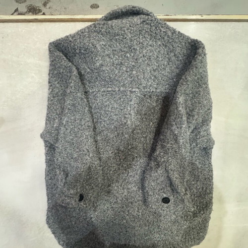 Stradivarius jacket like new, gray, boucle knit