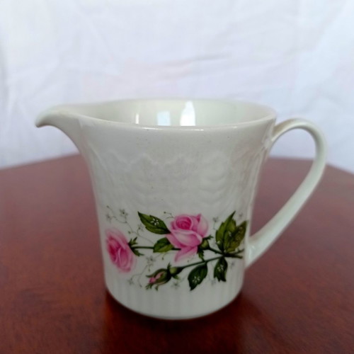 Pontesa porcelain milk jug used with pink roses