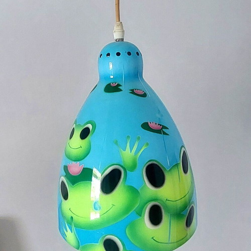 Pylones vintage ceiling light with frogs and water lilies
