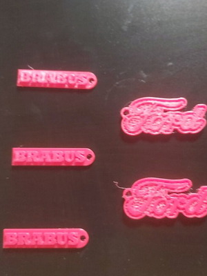 Brabus and Ford keychains new, red