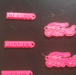 Brabus and Ford keychains new, red
