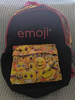 Emoji school backpack like new