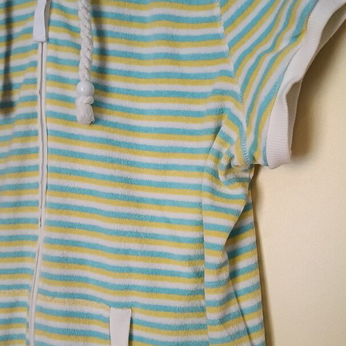 Women's hoodie Marks and Spencer striped, like new, short sleeve