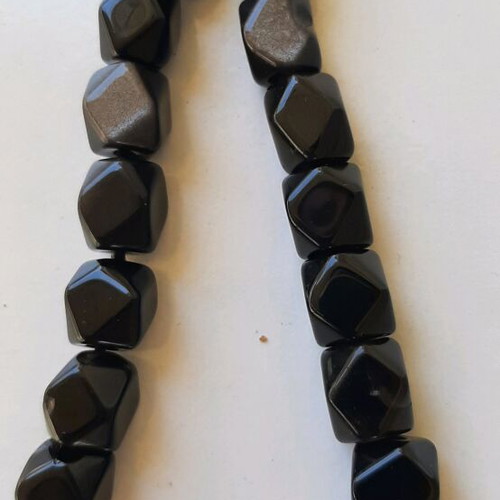 Worry beads made of obsidian new, handmade from Armenia