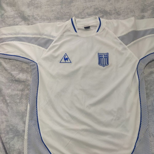 Le Coq Sportif 2004 Euro Cup Shirt like new, white and blue, XL