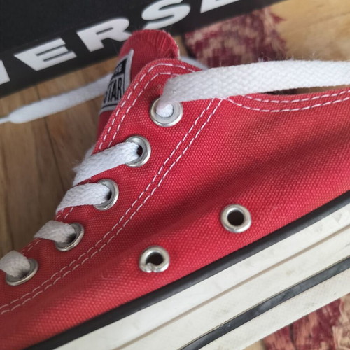 Converse Chuck Taylor All Star low red sneakers used, size 44