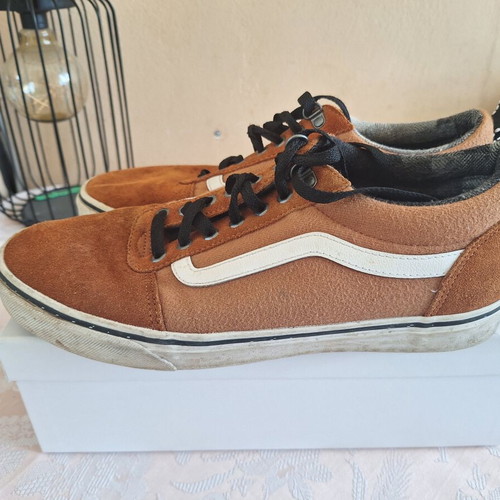 Vans sneakers size 44 used, brown suede men's shoes