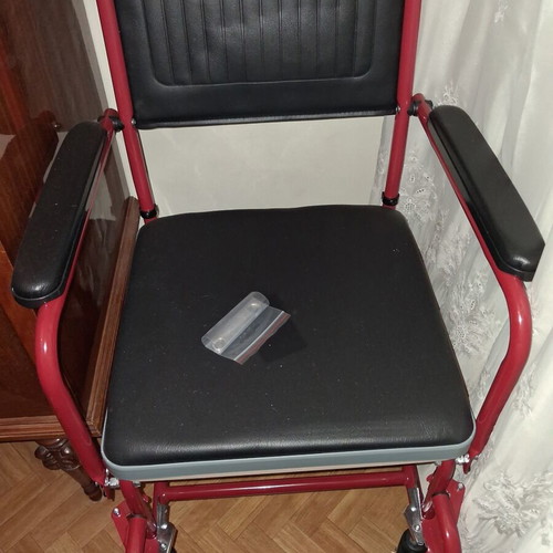 Shower chair with integrated container for disabled, new
