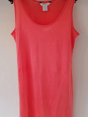 Gant long sleeveless top new, intense salmon color