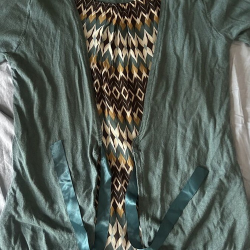 Emilio Corali 2-in-1 blouse and cardigan with integrated top XXL