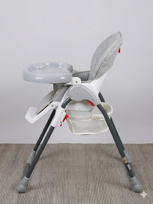 Lorelli Dulce Cool Grey Leather Highchair like new with adjustable height