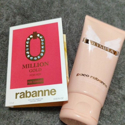 Paco Rabanne Olympea Body Lotion and Million Gold Pure Diamond Perfume set new