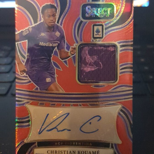Panini Select Serie A 2024-25 Christian Kouame Patch Auto Red Sp like new