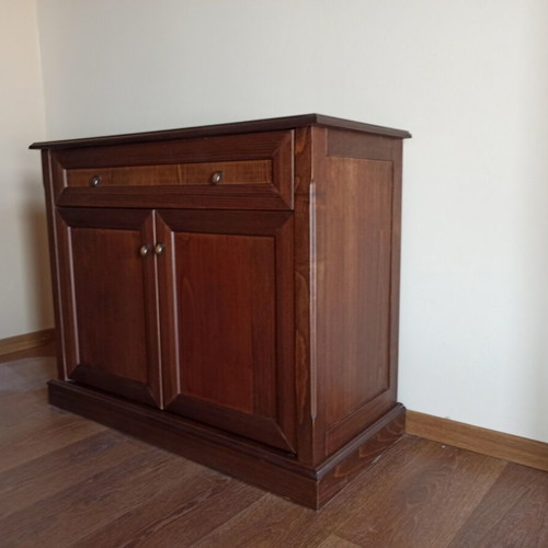 Console like new, MDF with beech wood, chestnut color, 100x80x50cm