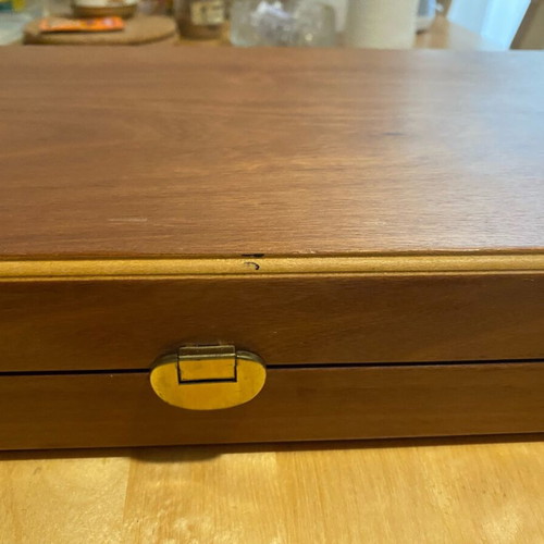 Wooden backgammon used in excellent condition