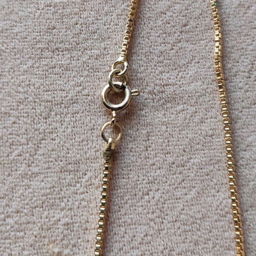 Gold-Plated Steel Necklace with Pearls Like New
